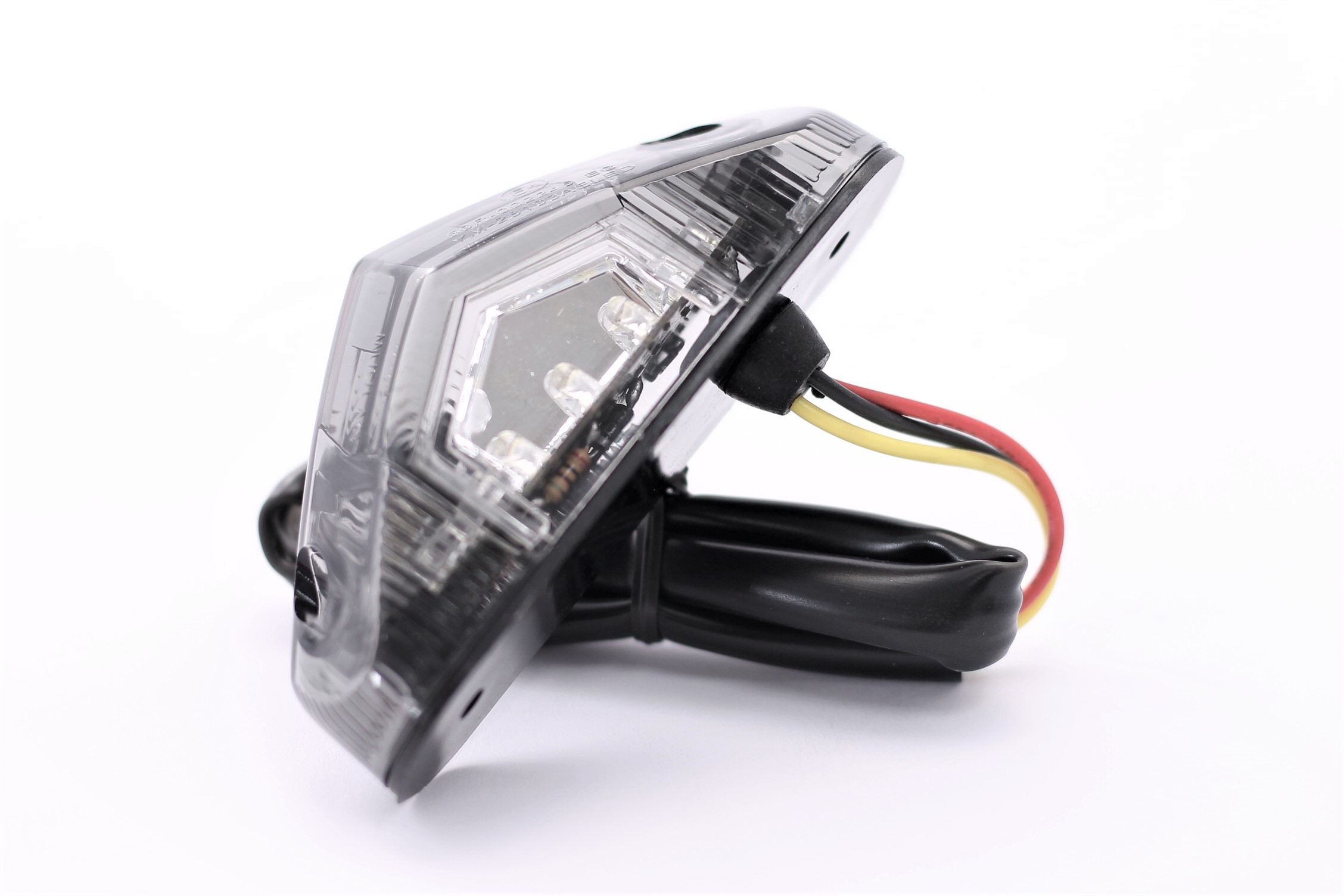 Luci Targa Moto LED DUILU - Fanale Posteriore Impermeabile Con Staffa, Nero Luce Targa Moto