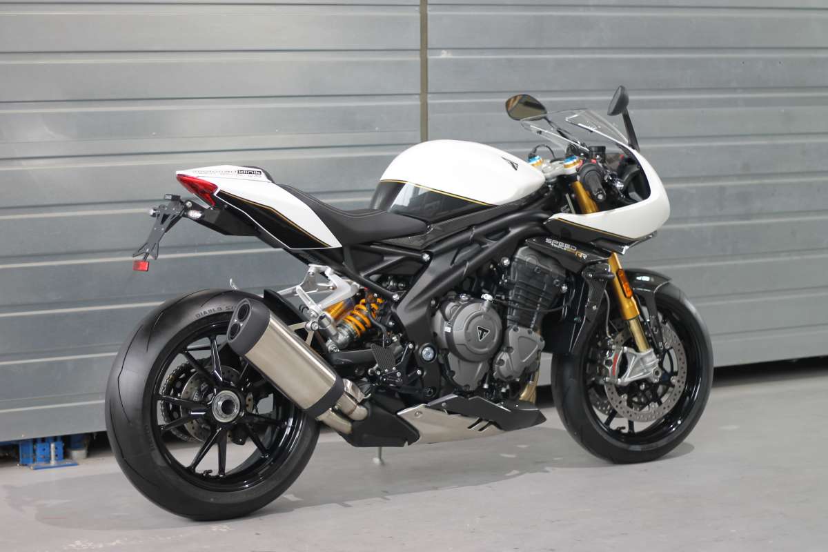 Support Plaque D'immatriculation Court Pour Triumph Speed Triple 1200RS/RR 2021-2024 - Aluminium CNC, Design Intégré - 6
