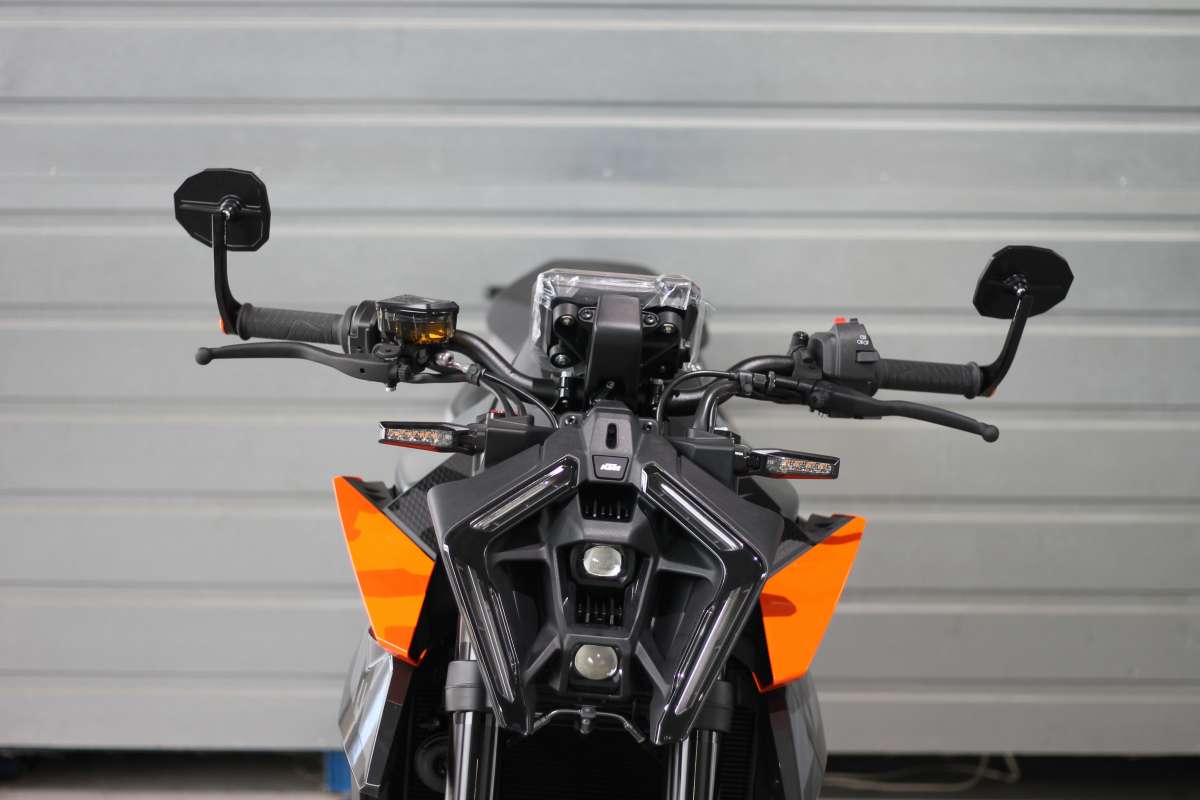 Specchietti Moto Girevoli 360 Specchietti Retrovisori KEMIMOTO Per Manubrio Moto | 2 Pezzi CNC 360° Omologati E9 Mini Moto - 7