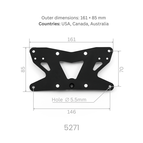 Tail tidy - Fender eliminator - License plate support