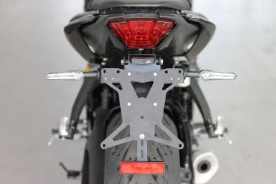 Portamatrículas GroFaTec EVO Set Para Yamaha MT 125 Año 2020-2024 MT-125 Mt125 Portamatrículas Trasero Corto Conversión Trasera Tail Tidy Porta Targa Mt-125